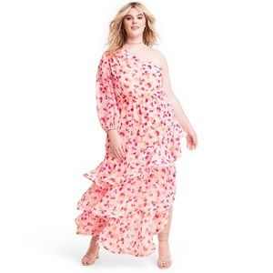 Alexis x Target Floral One Shoulder Ruffle Dress